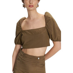 Ale Γυναικείο Καλοκαιρινό Crop Top Χακί 8920756