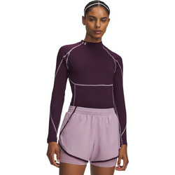 Under Armour ColdGear Elite Mock Γυναικείο Αθλητικό T-Shirt Μωβ 6013671-526