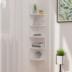 vidaXL Γωνιακή Βιβλιοθήκη Τοίχου 19x19x123cm 19-X-19-X-123