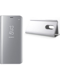 Θήκη Clear View για Xiaomi Redmi NOTE 4X Ασημι (ΟΕΜ)