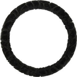 Κάλυμμα τιμονιού γούνινο μαύρο Smooth 37-39cm