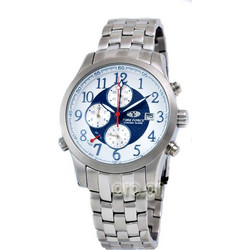 Time Force Chrono Ανδρικό Ρολόι Χρονογράφος με Ασημί Μεταλλικό Μπρασελέ 2807MB03