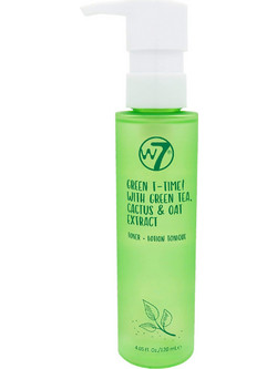 W7 Green T Time With Green Tea Cactus & Oat Extract Toner Lotion Ντεμακιγιάζ 120ml