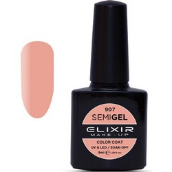 Elixir Semigel 907 Puce Ημιμόνιμο Βερνίκι Νυχιών 8ml