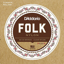 D'Addario EJ-33 Σετ 6 Χορδές Κλασικής Κιθάρας Nylon 28-45" Normal Tension