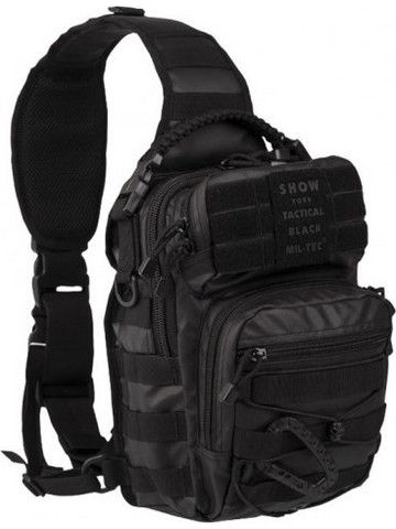 Mil-Tec One Strap Assault Pack Ανδρική Τσάντα Στήθους Μαύρη