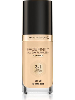 Max Factor Facefinity All Day Flawless 3 In 1 62 Warm Beige Liquid Foundation 30ml