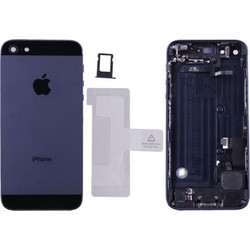 IPHONE 5 BATTERY COVER BLACK + FLEX COMPLETE 3P OR