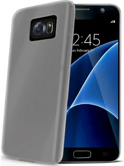 Celly Gelskin Back Cover Transparent Grey (Galaxy S7)