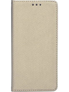 Θήκη OEM Smart Magnet για Huawei P20 Lite (2019) Flip Cover Gold