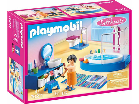 Playmobil Dollhouse Μπάνιο για 4+ Ετών 70211