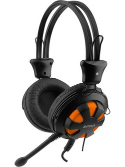 A4Tech HS-28 Gaming Headset Over Ear Black Orange