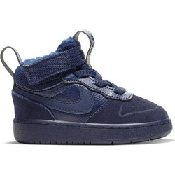 Nike Court Borough Mid 2 Παιδικά Sneakers Μποτάκια Navy Μπλε CQ4027-400