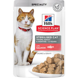 Hill's Science Plan Sterilised Young Adult with Salmon in Gravy 85gr