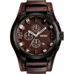 Skmei Ανδρικό Ρολόι με Καφέ Δερμάτινο Λουράκι 9165 Brown Skmei Ανδρικό Ρολόι με Καφέ Δερμάτινο Λουράκι 9165 Brown