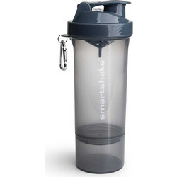 Protein Shaker Slim 500ml - Smartshake / Σέικερ Πρωτεΐνης διαιρούμενο - Γκρι