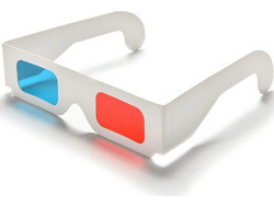 Χάρτινα Γυαλιά 3D Προβολής (Κόκκινο/Μπλε) (OEM)