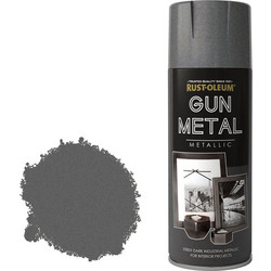Rust-Oleum Metallic Σπρει Βαφής Gun Metal 400ml
