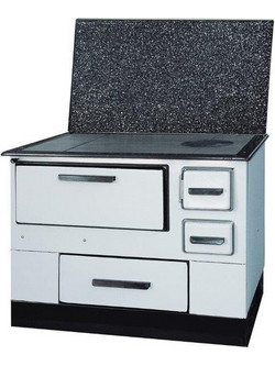 Alfa Plam Alfa 55 Thermo White Right Ατσάλινη Ξυλόσομπα με Φούρνο 5kW