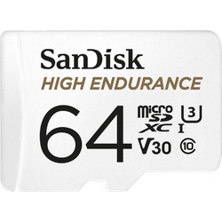 Sandisk High Endurance microSDXC 64GB Class 10 U3 V30 UHS-I