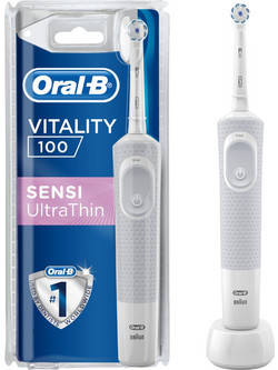Oral-B Vitality 100 Sensi UltraThin Grey Ηλεκτρική Οδοντόβουρτσα