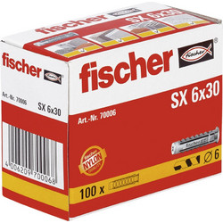 Νάυλον Βύσμα SX 6X30 Fischer 70006 100τεμ