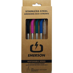 EMERSON Stainless Steel Drinking Eco-Straws 211.EU99.08-MULTI