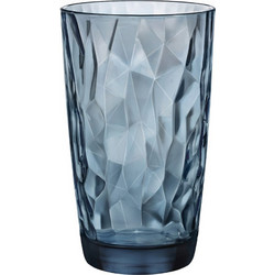 Bormioli Rocco Σετ Ποτήρια Νερού Γυάλινα Diamond Blue 470ml 6τμχ BR00127701
