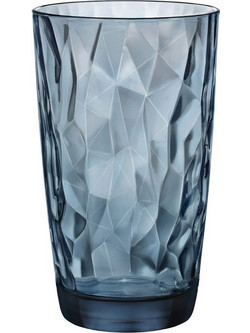 Bormioli Rocco Σετ Ποτήρια Νερού Γυάλινα Diamond Blue 470ml 6τμχ BR00127701