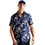 Superdry Hawaiian Ανδρικό Πουκάμισο Βαμβακερό Εμπριμέ Κοντομάνικο Κανονική Γραμμή Overshirt Navy Μπλε M4010353A-5JZ