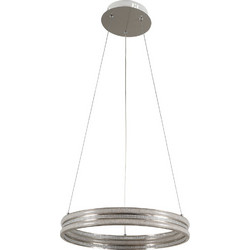 ARlight PDC 675 SL Κρεμαστό Φωτιστικό Οροφής Μονόφωτο LED με Φυσικό Λευκό Φως Ασημί Φ40cm 0104409