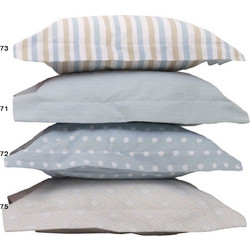 Anna Riska Mix & Match 75 Βρεφικό Σεντόνι Λίκνου Βαμβακερό 80x100 Light Blue