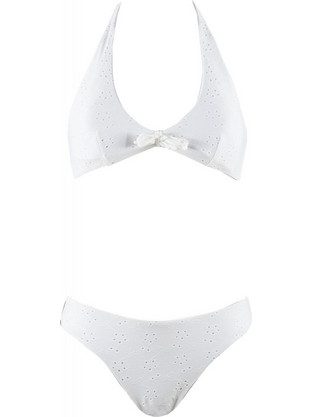 Gsecret Bikini Set Τριγωνάκι με Ενίσχυση Λευκό L2129-14025