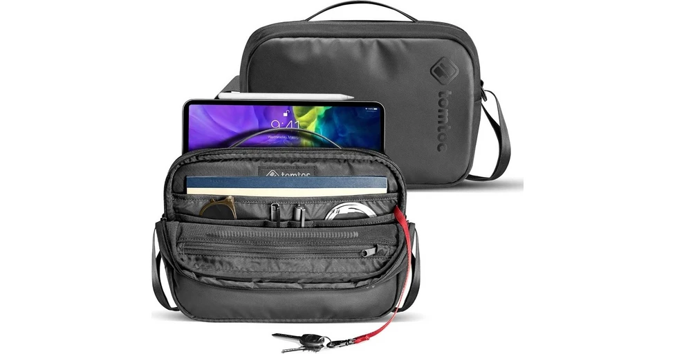Tomtoc Urban Commute Crossbody Bag Black (iPad Air 10.9" 2020/iPad Pro