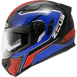 Zeus ZS-813A Black / Blue / Red Κράνος Μηχανής Full Face 1580gr