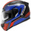 Zeus ZS-813A Black / Blue / Red Κράνος Μηχανής Full Face 1580gr