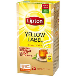 Lipton Μαύρο Τσάι Yellow Label 25 Φακελάκια