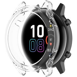 Για Huawei Honor Magic watch2 46mm TPU τυλιγμένο άδειο μισό υπόθεση ρολόι υπόθεση (Διαφανές Λευκό) (OEM)