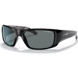 Arnette AN4182 2149/81 Ανδρικά Γυαλιά Ηλίου Ορθογώνια Κοκάλινα Μαύρα με Μαύρο Polarized Φακό