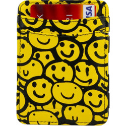 Hunterson Magic Wallet - Δερμάτινο Πορτοφόλι με RFID - Smiley Grafitti Print