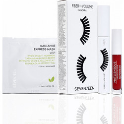 Seventeen Fiber Volume Mascara + Mini Matlishious 10 + Radiance Express Sachet Mask