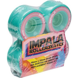 Impala Replacement Wheels 4PK Aqua 58mm