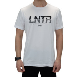 Li-Ning Tee Ανδρικό Αθλητικό T-Shirt Λευκό ATSP077-1C