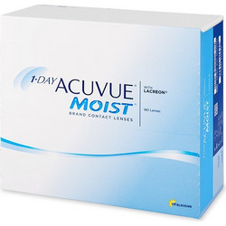 Acuvue Moist Ημερήσιοι Φακοί Επαφής Πολυεστιακοί Υδρογέλης με Φίλτρο UV 180τμχ