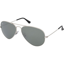 Ray-Ban RB3025 W32/77 Γυαλιά Ηλίου Aviator Μεταλλικά Ασημί με Μαύρο Καθρέπτη Φακό