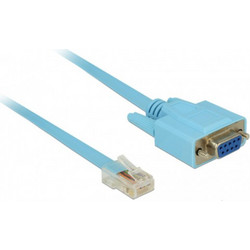 DELOCK Καλώδιο Serial RS-232 DB9 Female Σε RJ45 Male, 1m, Μπλε