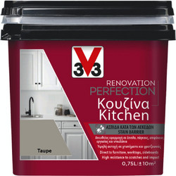 V33 Renovation Perfection Kitchen Χρώμα Πλακιδίων Taupe Satin 0.75lt