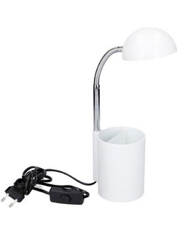 GRUNDIG 06904 Επιτραπέζιο Φωτιστικό Γραφείου 13Led 16x9,3x31,5cm Λευκό