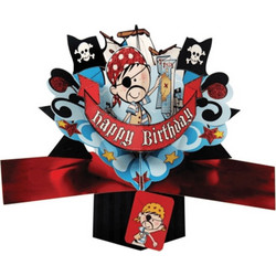 Ευχετήρια Κάρτα Suki 3D Pop-Up Birthday Pirate POP037