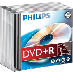 Philips DVD+R 4,7GB 16x SL (10) DR4S6S10F/00